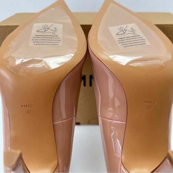 Mango - Ladies Pointed Toe Heel Shoes - Nude. Size: 6.5 (US). NIB - Picture 7 of 16